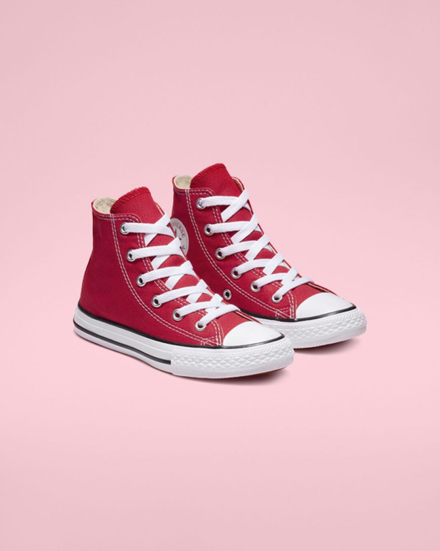 Zapatillas Altas Converse Chuck Taylor All Star Classic Niña Rojas | PE 74P085